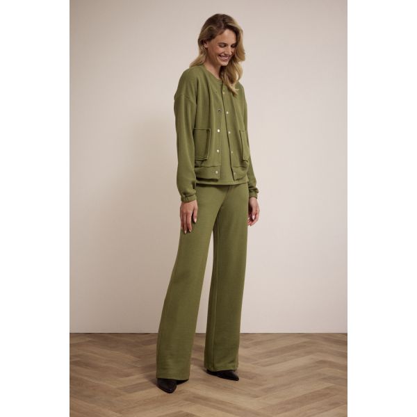 Tramontana structured broek moss E01-17-101