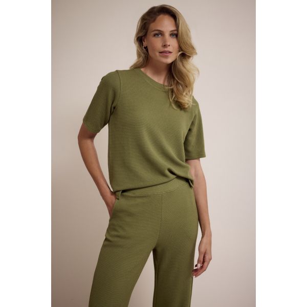 Tramontana structuur shirt moss E01-17-401