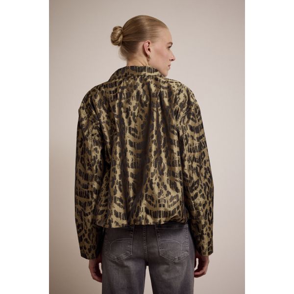 Tramontana jacquard blazer camel C26-17-802