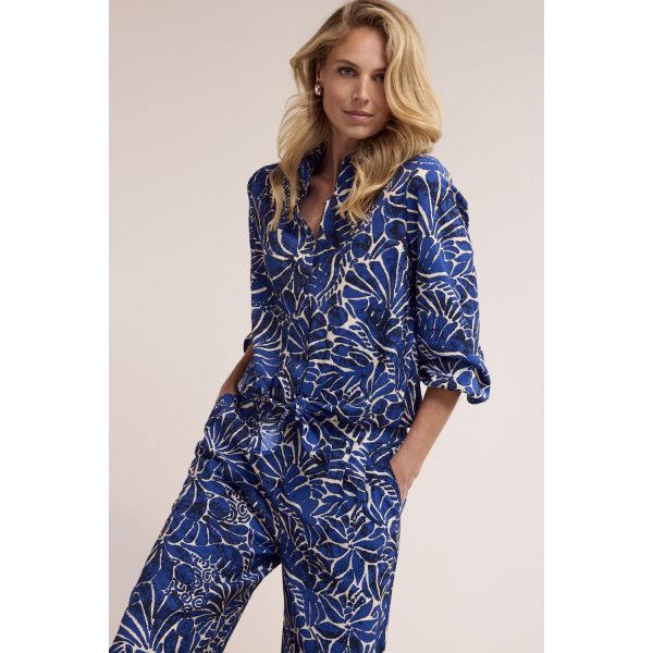 Tramontana print blouse ink C31-19-301