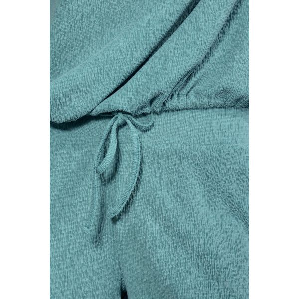 Tramontana crinkled top aqua blue K01-20-403