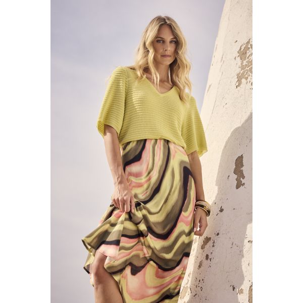 Tramontana maxi print rok multi C18-19-201