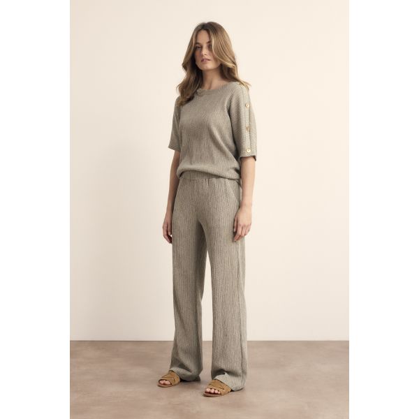 Tramontana crinkle broek aloe melange E02-19-101