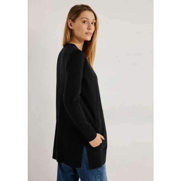 Cecil half lang vest black 253620 10001