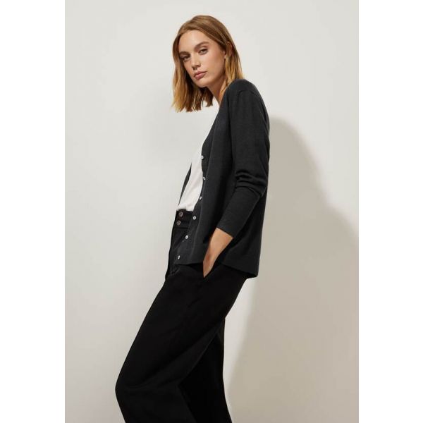 Street One knopen vest zwart 253621 10001