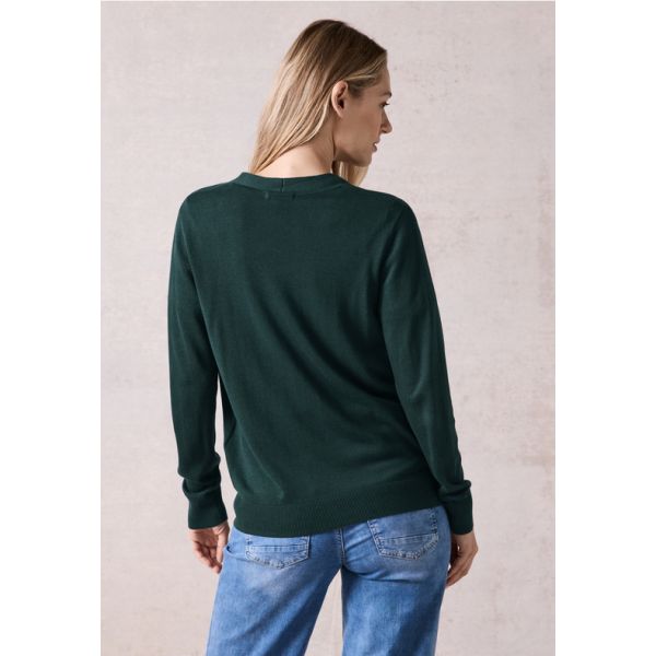 Cecil knopen vest fir green 253786 15798