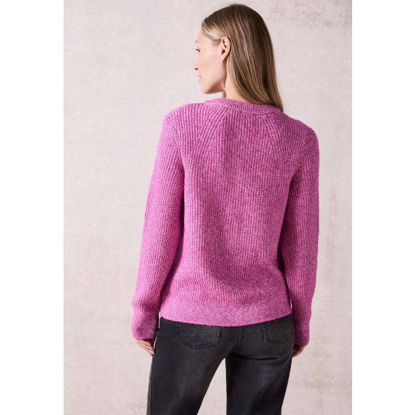 Cecil vest met knopen pink melange 253841 34925