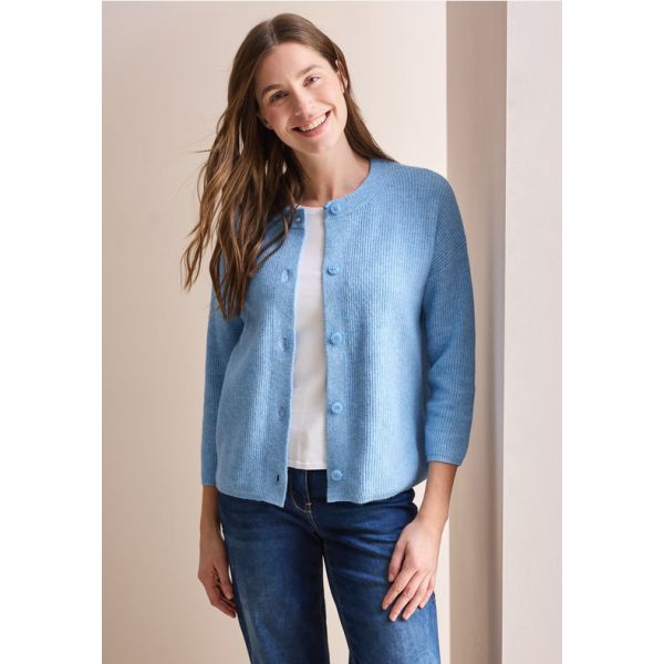 Cecil knopen vest light blue 253926 16308