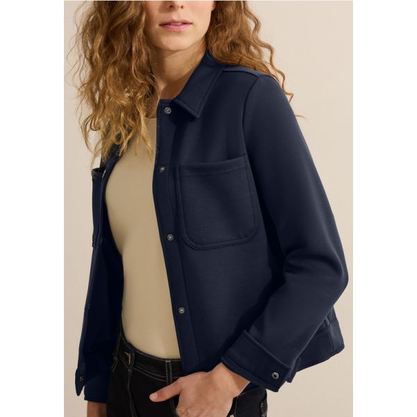 Cecil sweatvest  jasje universal blue 253940 15512