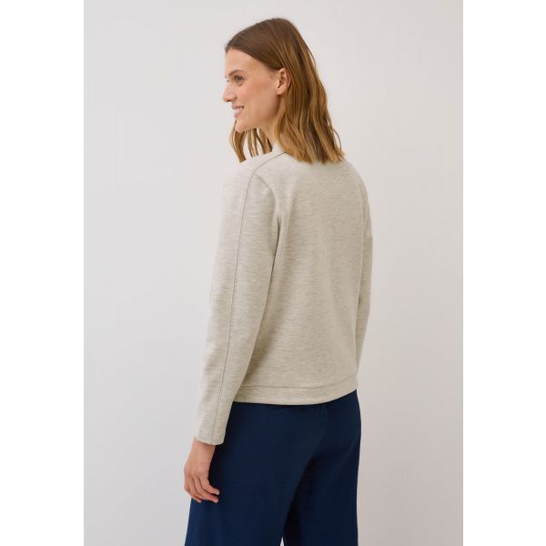 Cecil sweatvest light beige melange 253988 16768