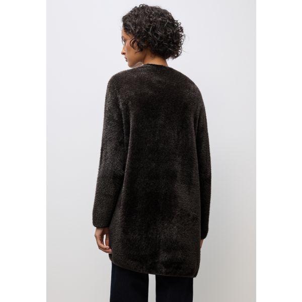 Street One lang fluffy vest darkest brown 253989