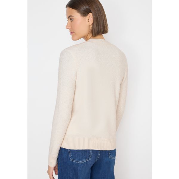 Cecil bouclé vest light greige 254059 17089