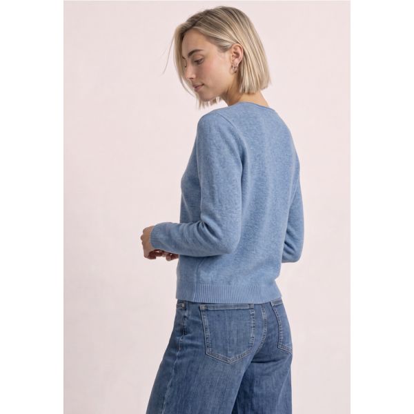 Street One v-hals vest northern blue 254147 17934