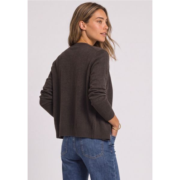 Street One v-hals vest black coffee 254147 18037