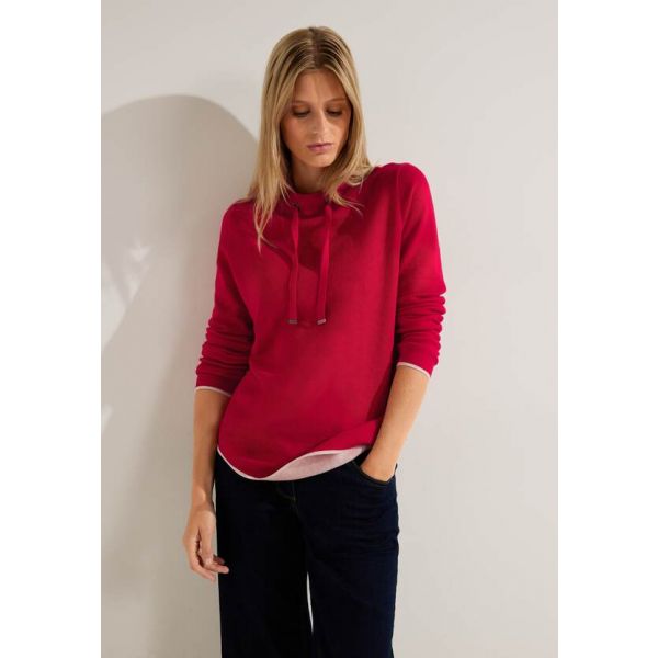 Cecil doubleface trui casual red 302475 24935