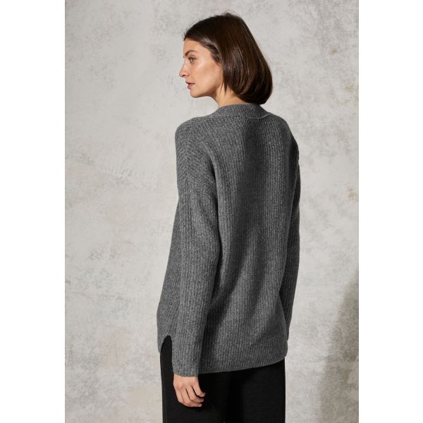 Cecil v-hals trui grey melange 303029 16040