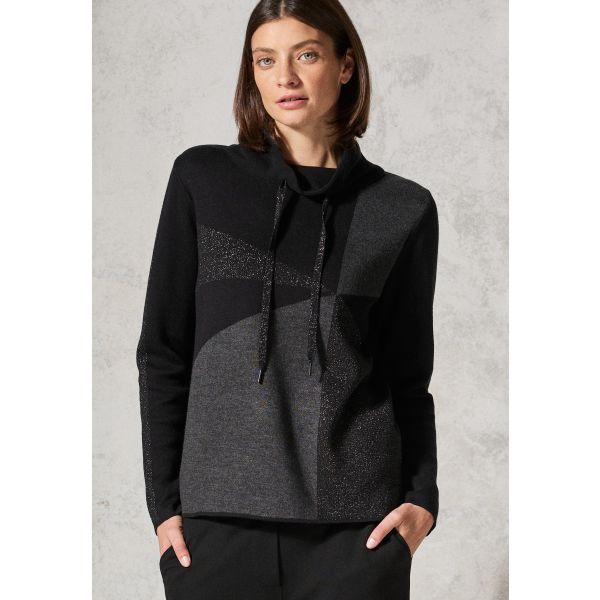 Cecil glitter trui black 303032 30001