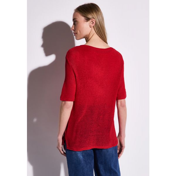 Street One brei shirt glory red 303164 16278