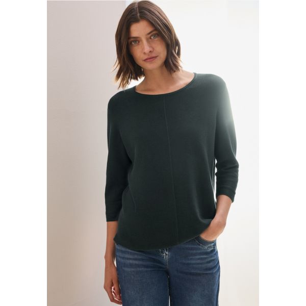 Cecil 3/4 mouw trui slate khaki 303211 16563