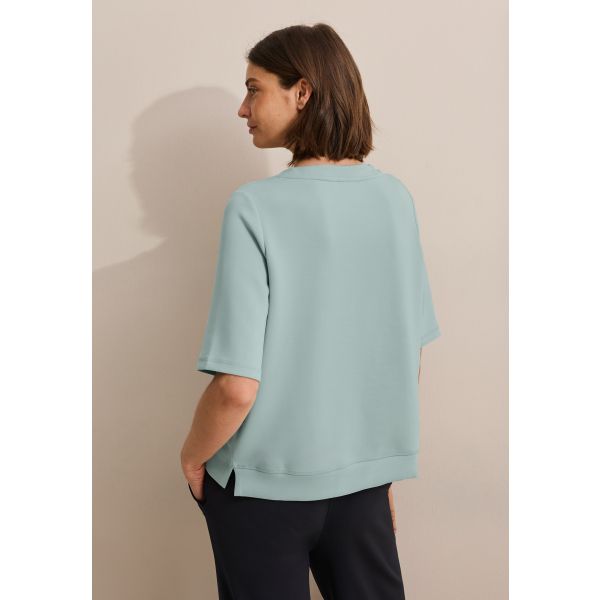 Cecil korte mouw sweater salvia green 303214 16560