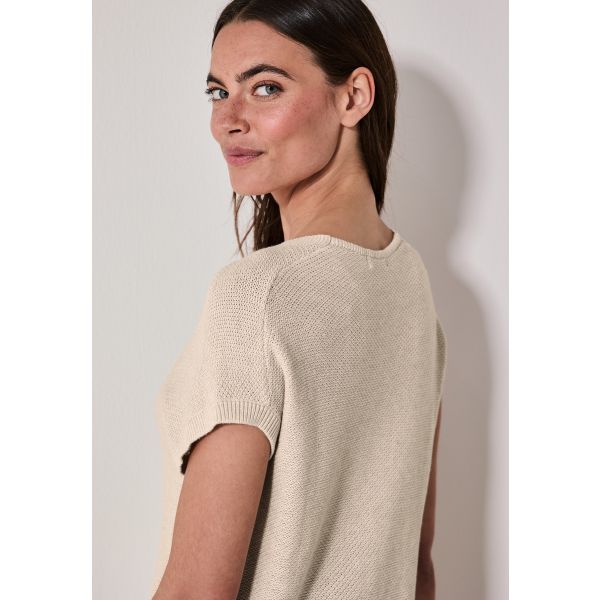 Cecil brei shirt pearl beige 303238 16521