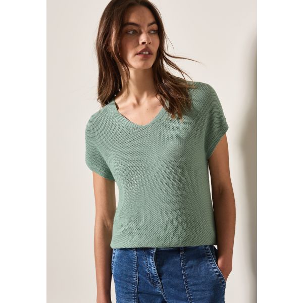 Cecil brei shirt matcha green 303238 16695