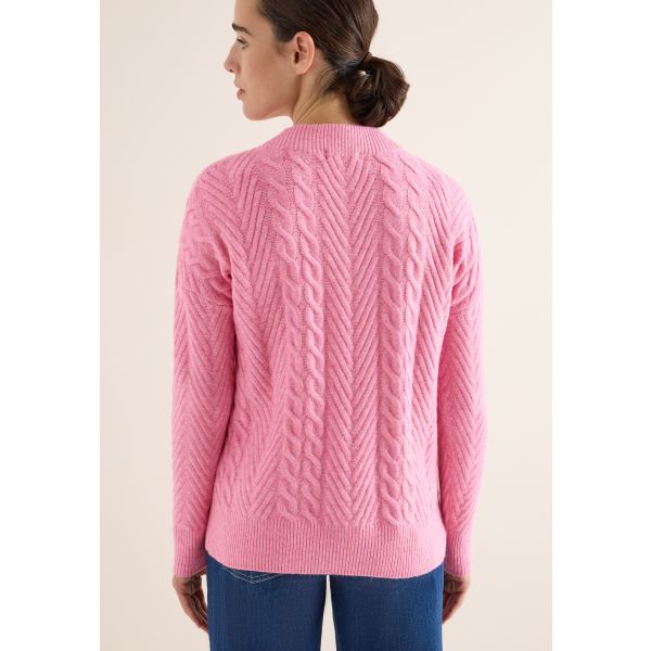 Cecil kabel trui dark blossom 303317 16965