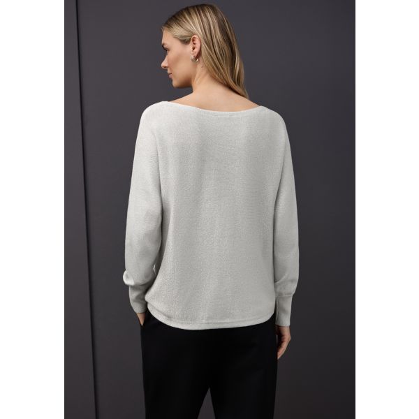 Street One glittertrui grey melange 303623 17154