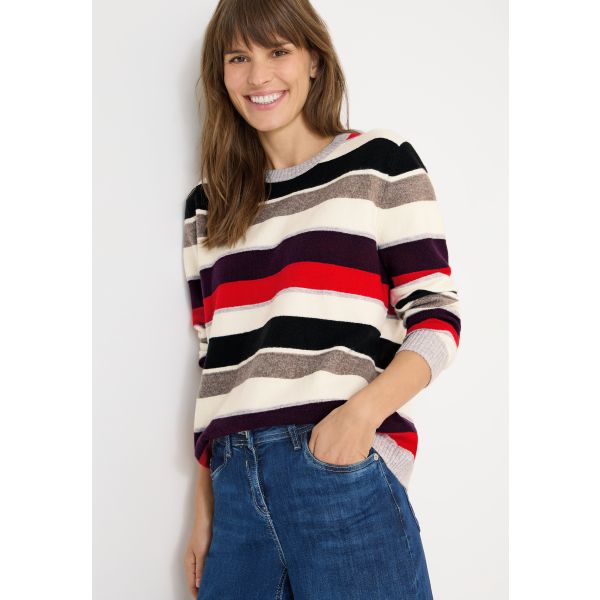 Cecil streep trui vanilla white 303661 33474