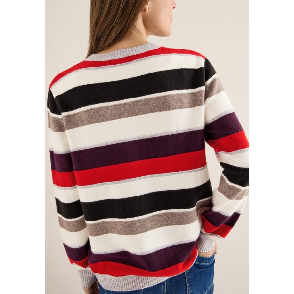 Cecil streep trui vanilla white 303661 33474