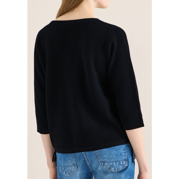 Cecil katoenen trui beetroot blue 303813 15512