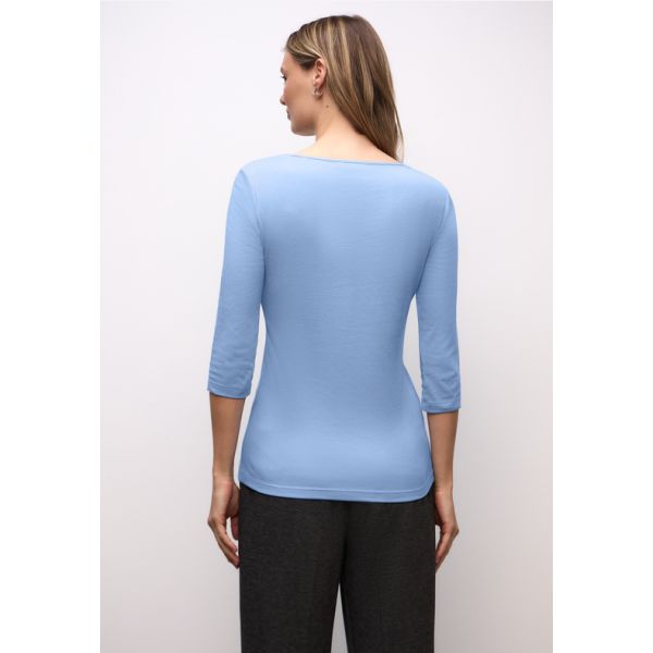 Street One 3/4 mouw shirt frosted blu 317588 17149