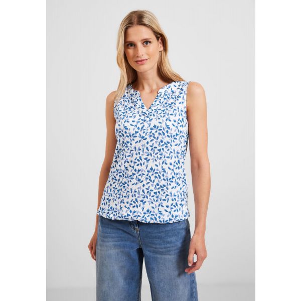 Cecil print top vanilla white 319561 33474