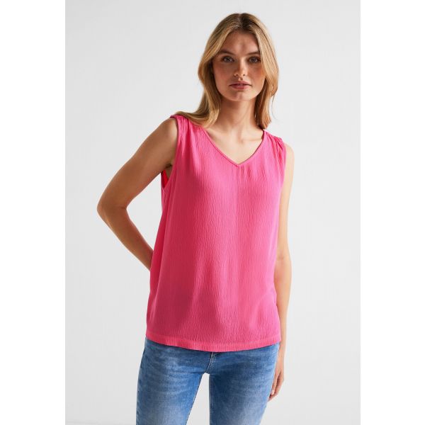 Street One v-hals top berry rose 320137 14647