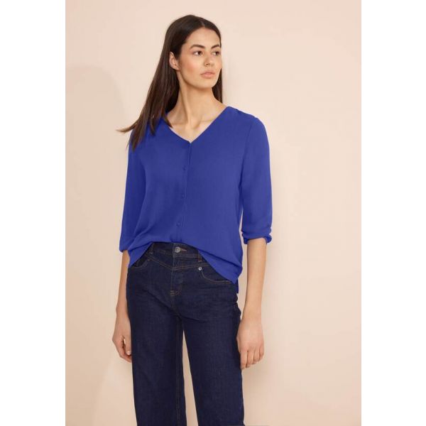 Street One blouse shirt royal blue 321111 15614