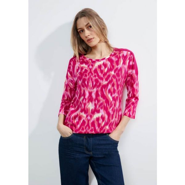 Cecil print shirt pink sorbet 321137 35597