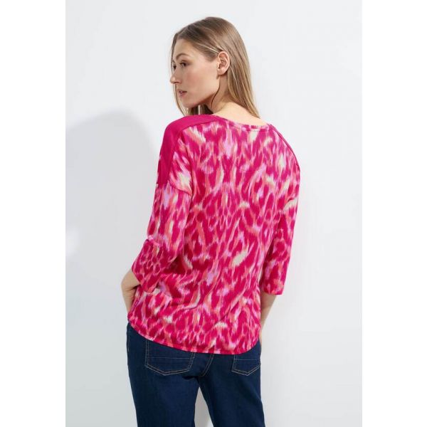 Cecil print shirt pink sorbet 321137 35597