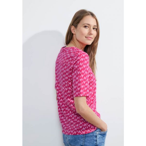 Cecil print shirt pink sorbet 321155 25597