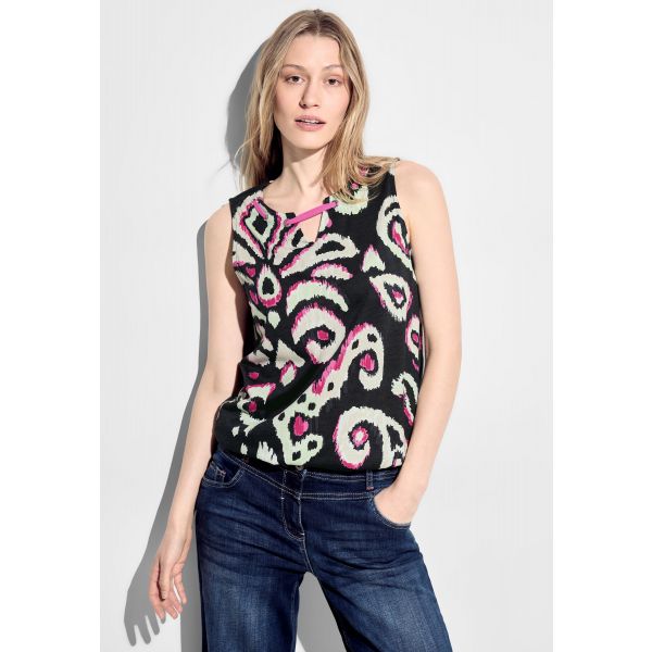 Cecil print top black 321533 30001