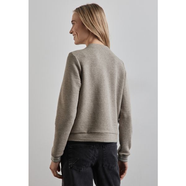 Street One bomber vest breezy beige melange