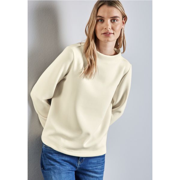 Street One zachte sweater lucid white 322589 14451