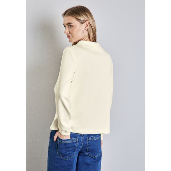 Street One zachte sweater lucid white 322589 14451