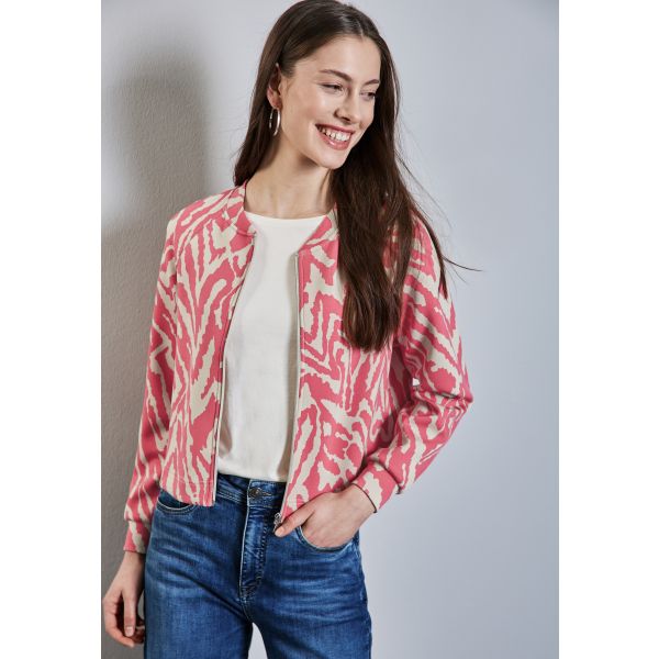 Street One print vest sugar coral 322599 26159