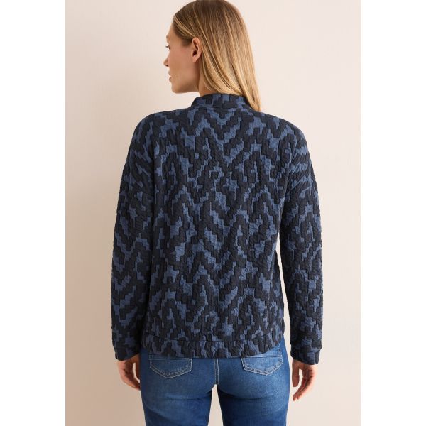 Cecil print vest universal blue 322610 25512