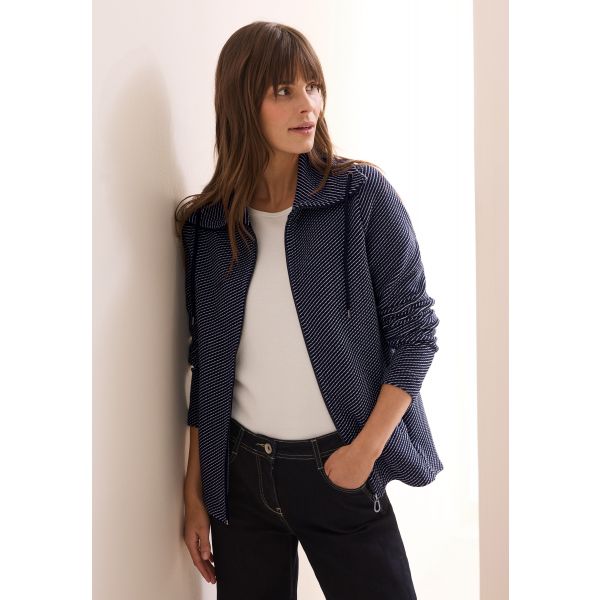 Cecil sweatvest universal blue 322625 25512