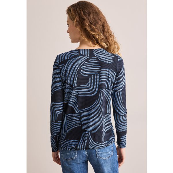 Cecil print shirt universal blue 322763 35512