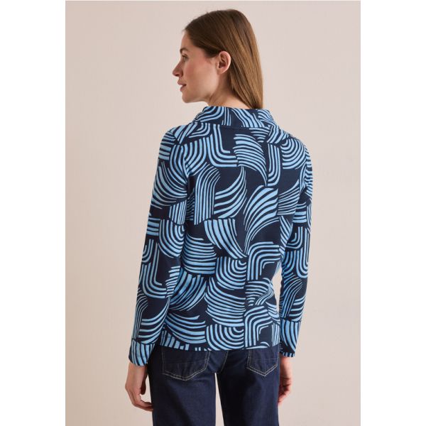 Cecil print shirt universal blue 322765 35512