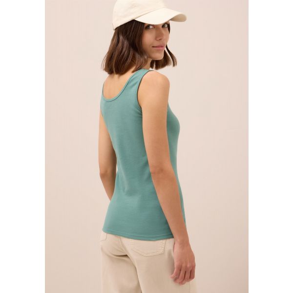 Cecil katoenen basis top jewel green 322819 16917