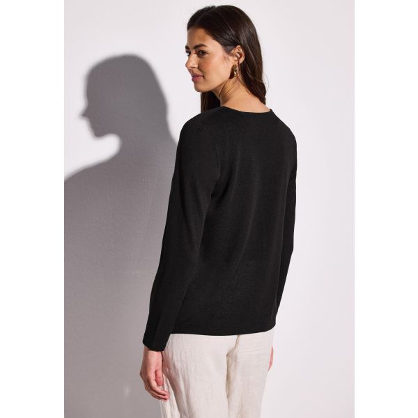 Street One openvallend vest black 322908 10001