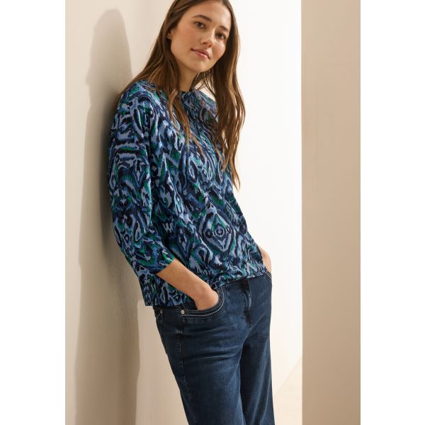 Cecil print shirt universal blue 322926 35512